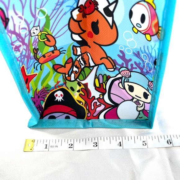 Loungefly Tokidoki Mermicorno Buds Sea Punks Reusable Tote Bag Mermaid Unicorn - Picture 3 of 7